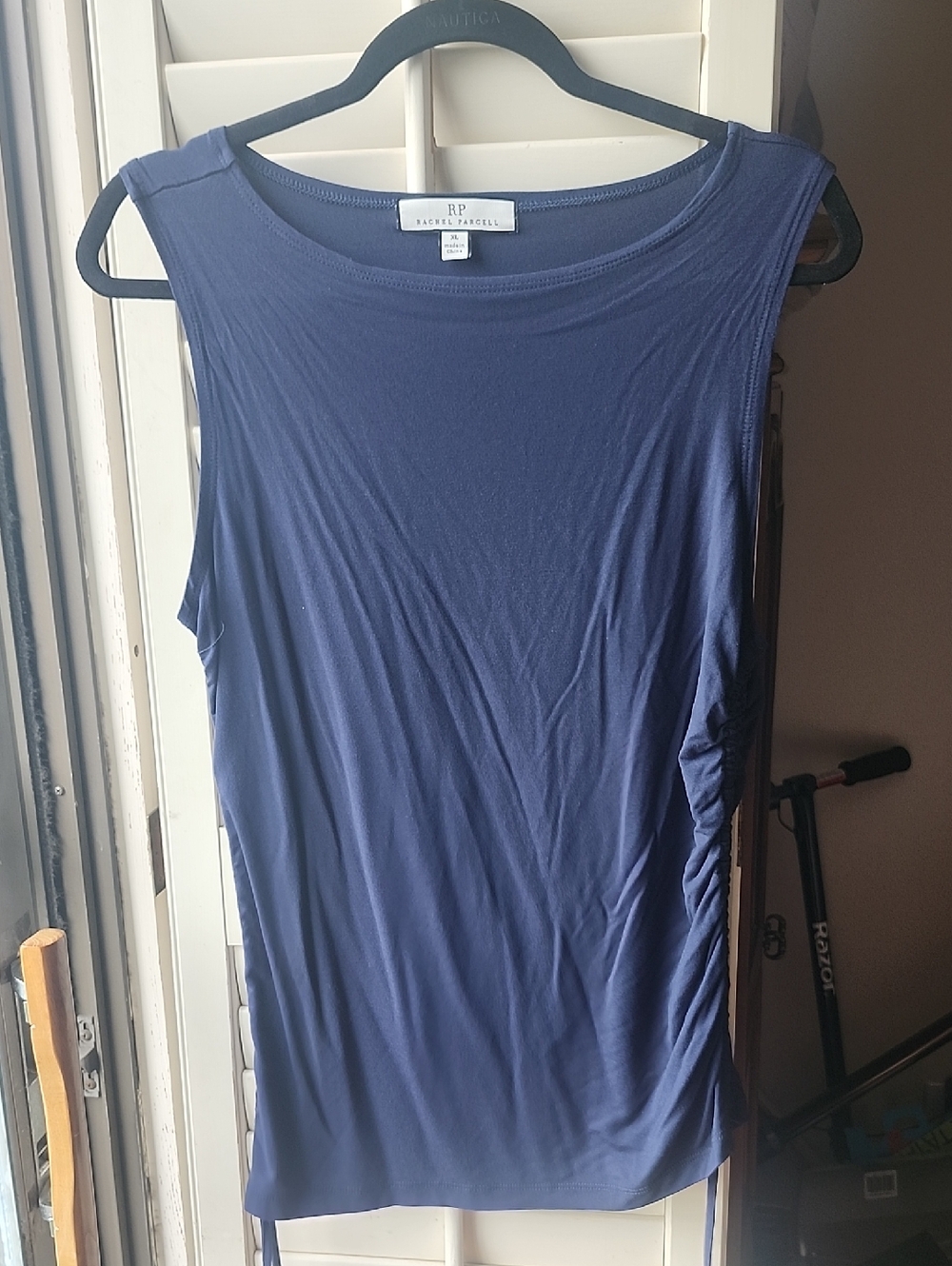 Rachel Pally Navy Blue Sleeveless Jersey Tank